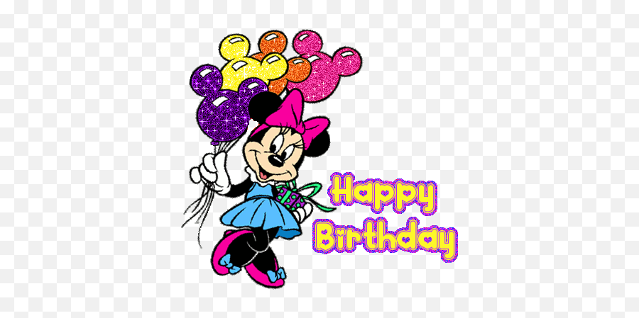 Minnie Mouse Pictures - Happy Birthday Minnie Gif Emoji,Minnie Mouse Emoji Copy And Paste