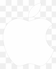Apple Logo Clipart Black And White - Icon Png Emoji