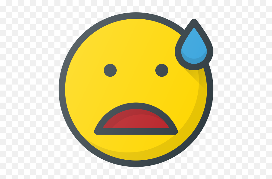 Sweat Emoji Png Picture - Emoji Nervioso Png,Hopeful Emoji