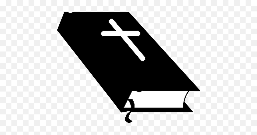 Vector Drawing Of Closed Hardback Bible - Bible Clip Art Emoji,Little Black Cross Emoji