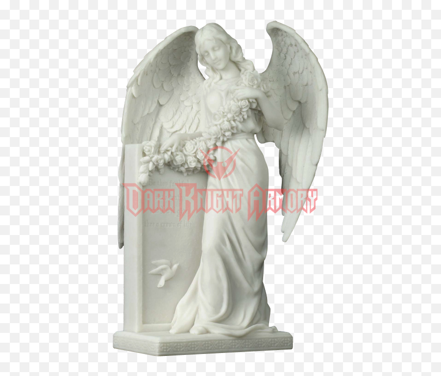 Statue Angel Of Grief Figurine Mourning Angel Weeping Angel - Tombstone Angel Png Emoji,Statue Emoji