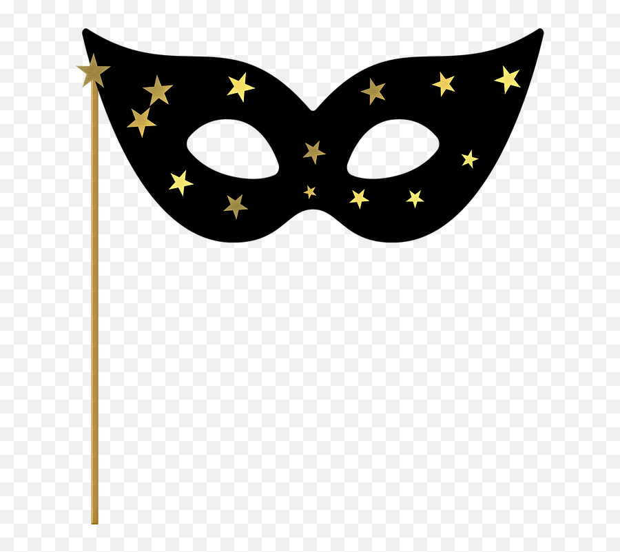 Happy New Year Gold Black - Masque De Bonne Année Emoji,Mardi Gras Emoji