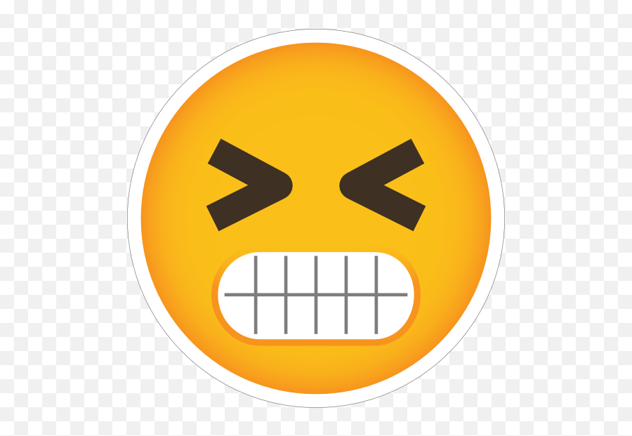 Phone Emoji Sticker Angry Grinding Teeth - Valency Of Antibody And Antigen,Teeth Emoji