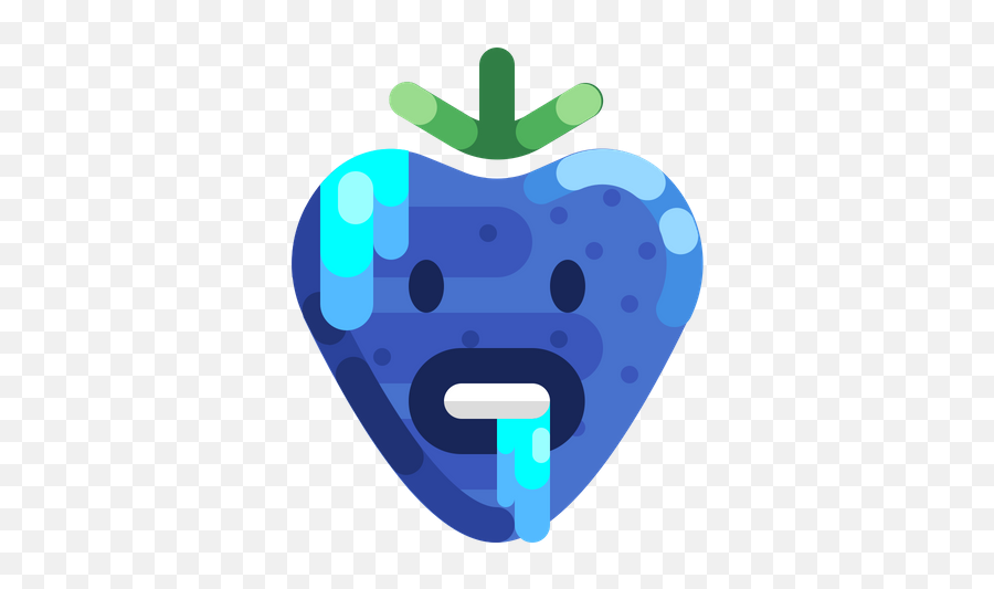 Cold Strawberry Emoji Icon Of Flat - Fresh,Strawberry Emoji