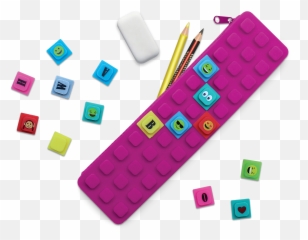 Waff Kase - Waff Kase Pencil Case With Cubes Emoji,Emoji Pencil Case