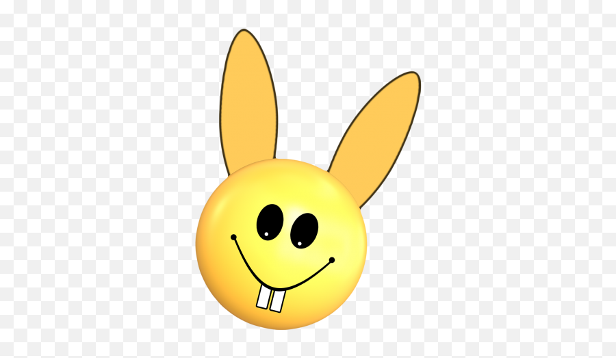 Easter Smiley Smile Hare Easter Bunny - Ostern Emoji,Rabbit Emoticon