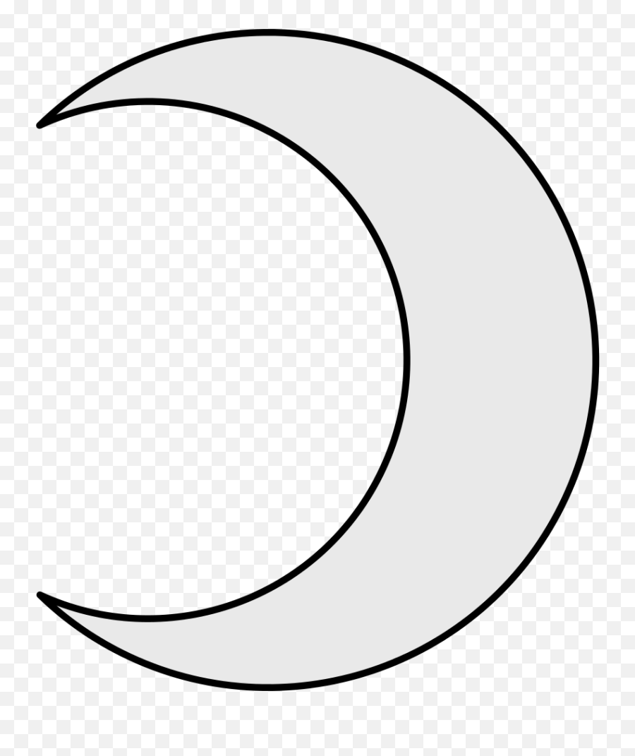 Crescent Moon Line Art Clipart - Full Size Clipart 1287571 Eclipse Emoji,Cresent Moon Emoji