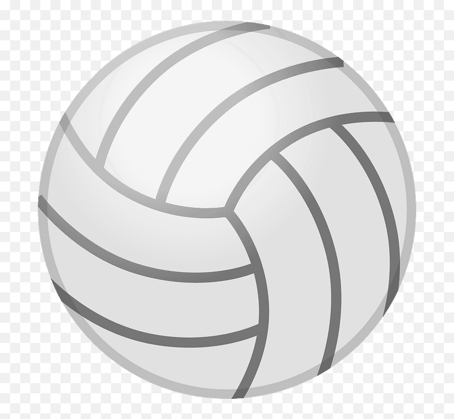 Volleyball Emoji Clipart - White Volleyball Icon Png,Hockey Emoji Android