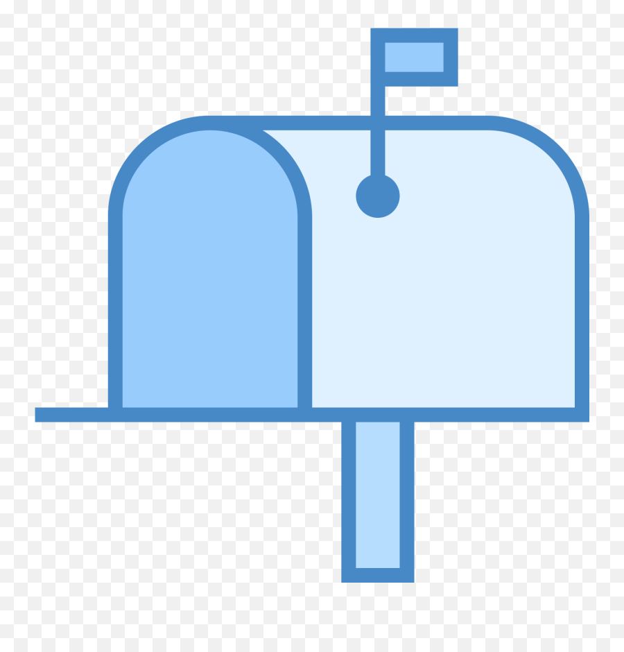 Up Mailbox Png - Mailbox Icon Blue Free Emoji,Fire Mailbox Emoji