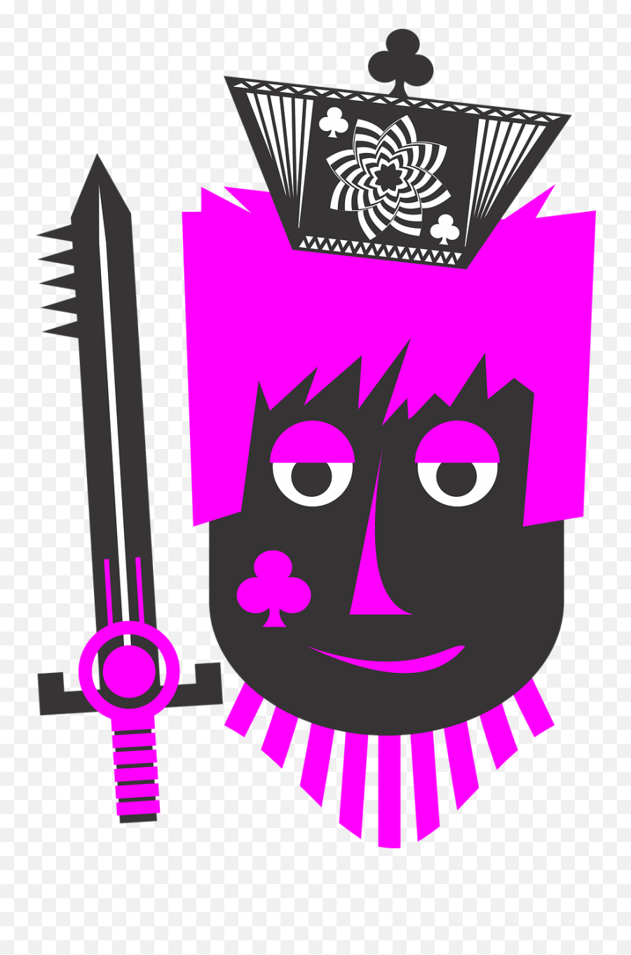 Jack Sticks Suit Crown Letters - Crown In Graphic For Game Png Emoji,Union Jack Emoji