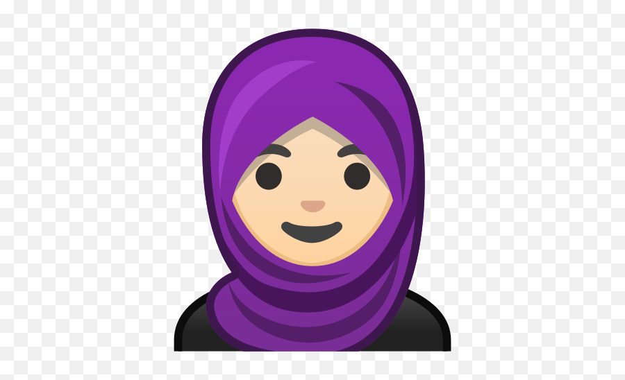 Headscarf Emoji With Light Skin Tone - Emoji Hijab Png,Light Skin Emoji