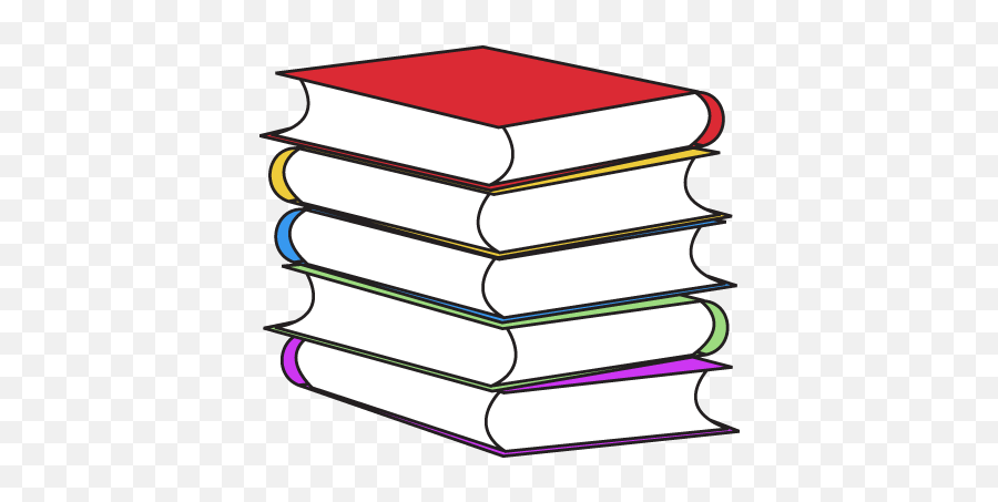 Book Clipart Stack Of Books 2 Png - Stack Of Books Clipart Png Emoji,Stack Of Books Emoji