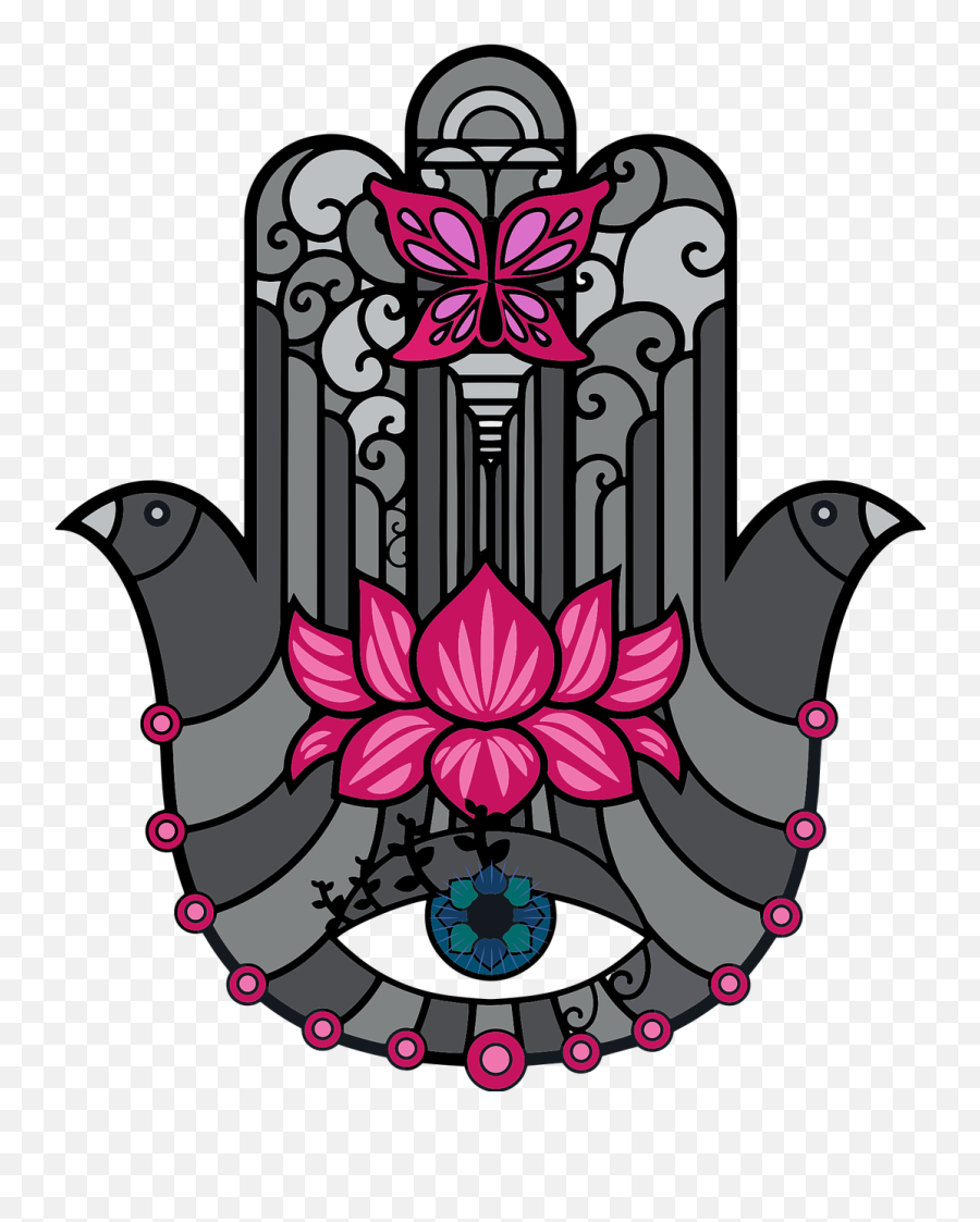 Hamsahand Hand Eyeoffatima Hamsa Art - Hamsa Emoji,Hamsa Emoji