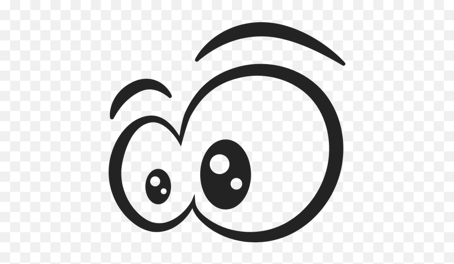Amazed Emoticon Eyes Cartoon - Eyes Cartoon Png Emoji,Amazed Emoji