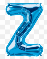 Blue Letter Z Balloon - Inflatable Emoji,Blue Letters Emoji