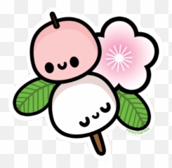 Mochi Stick Blossom Flower Japanese - Mochi Sticker Emoji,Japanese Emoji Flower