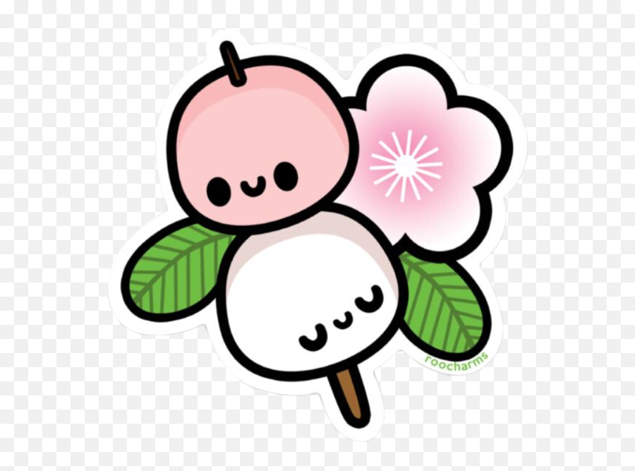 Mochi Stick Blossom Flower Japanese - Mochi Sticker Emoji,Japanese Emoji Flower