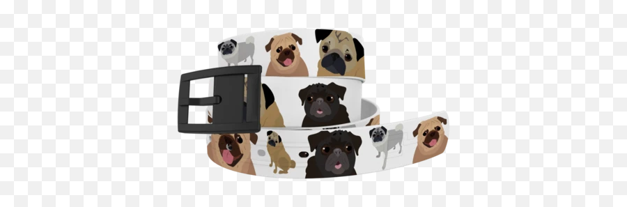 Classic Belts - Pug Emoji,Scottie Dog Emoji