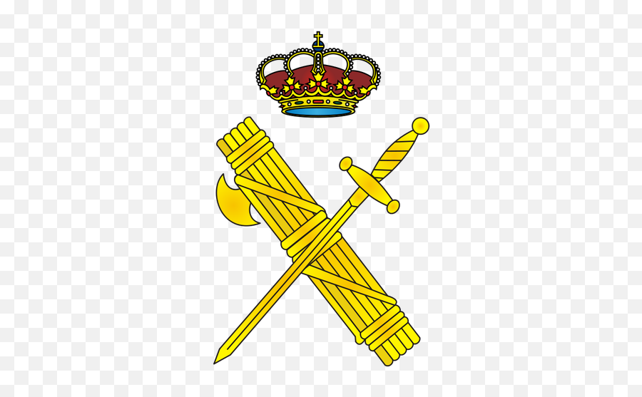 Spanish Civil Guard Emblem Vector Image - Guardia Civil Png Emoji,Crown Emoji Keyboard