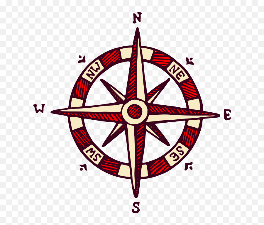 Compass Travel North South East West - North Emoji,Compass Emoji