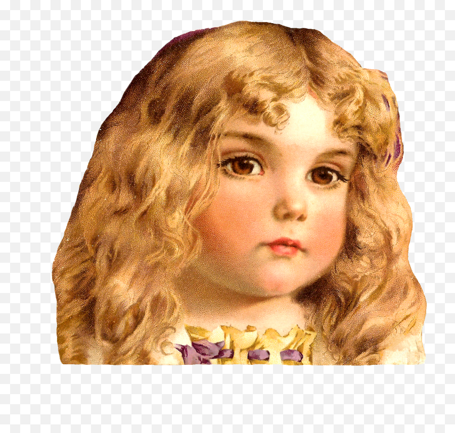 Clip Art Curly Hair Clipart - Clip Art Library Cute Anime Girls Blonde Curly Hair Emoji,Curly Hair Emoji