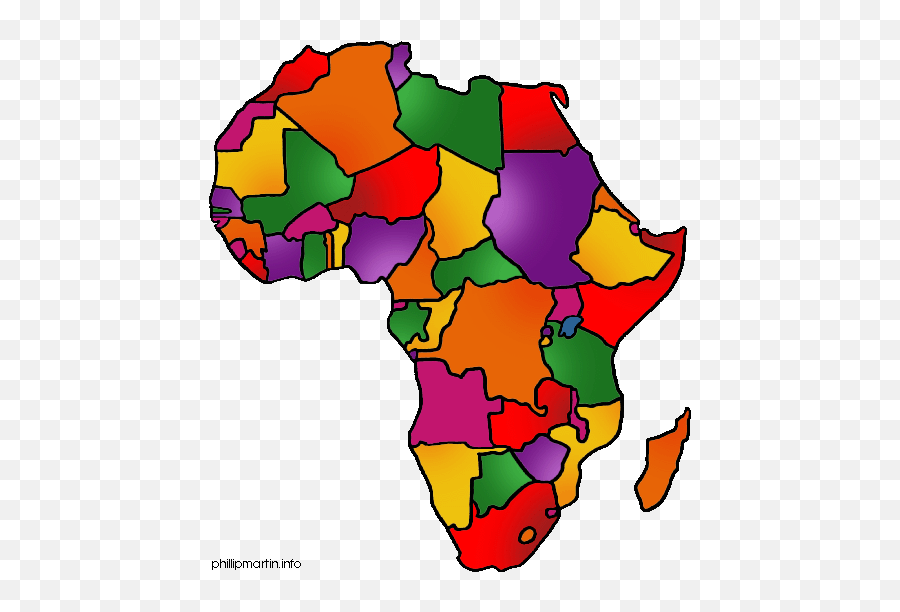 Continent Of Africa Clipart - Africa With Zambia Outline Emoji,Pan African Flag Emoji