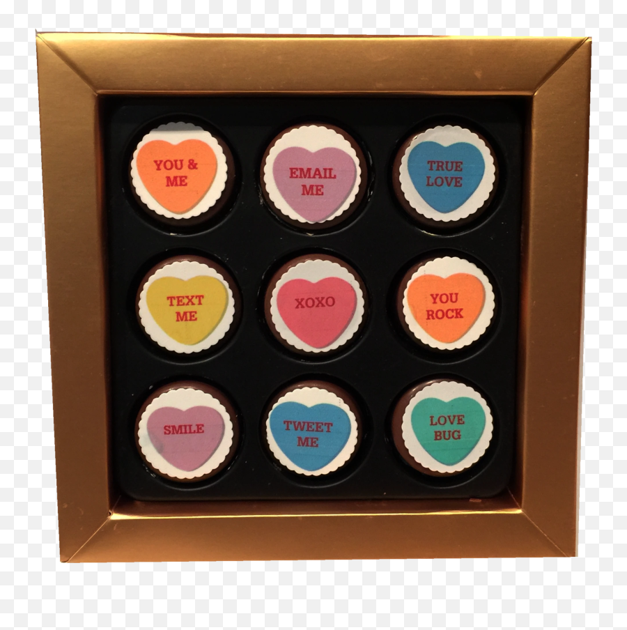 Conversation Hearts Mini Chocolate Covered Oreos Gift Box - Bathroom Tile Emoji,Xoxo Emoji
