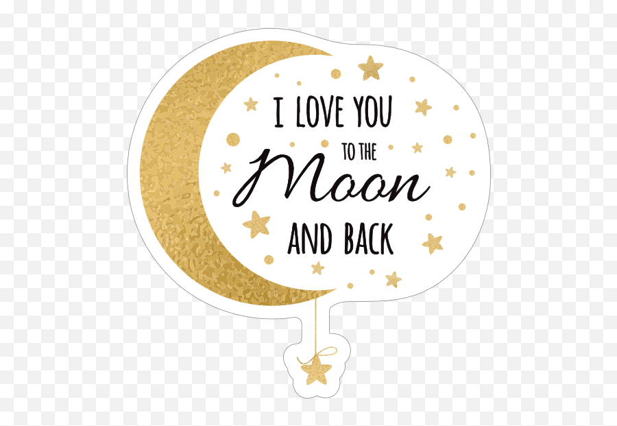 I Love You To The Moon And Back Sticker - Love You To The Moon And Back Star Hanging Emoji,To The Moon And Back Emoji