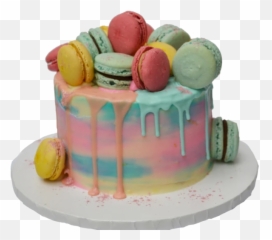 Gender Reveal Macaroon Cake u2013 Sugar Street Boutique - Emoji