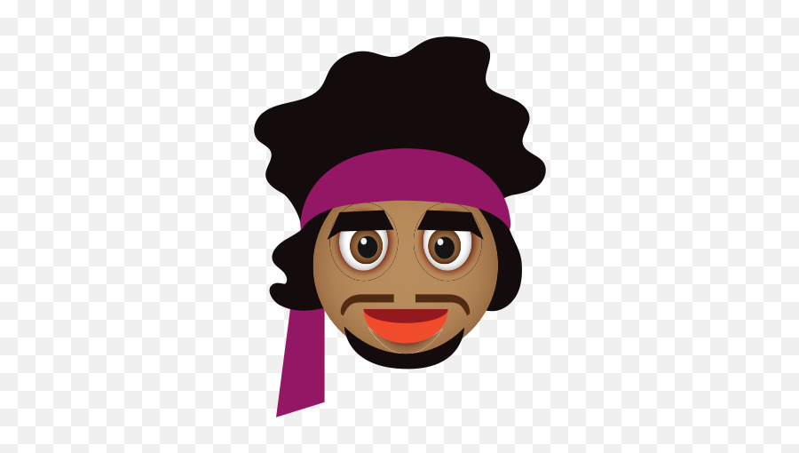 Icono Jimi Hendrix Emoji Emojis Emo La Cara Gratis De - Cartoon,Sombrero Emoticon