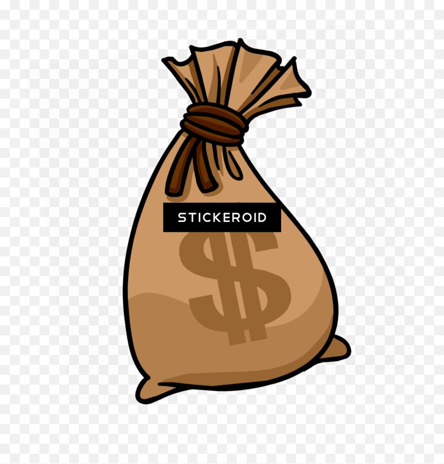 Money Bag Clipart - Money Bag Cartoon Png Emoji,Moneybag Emoji