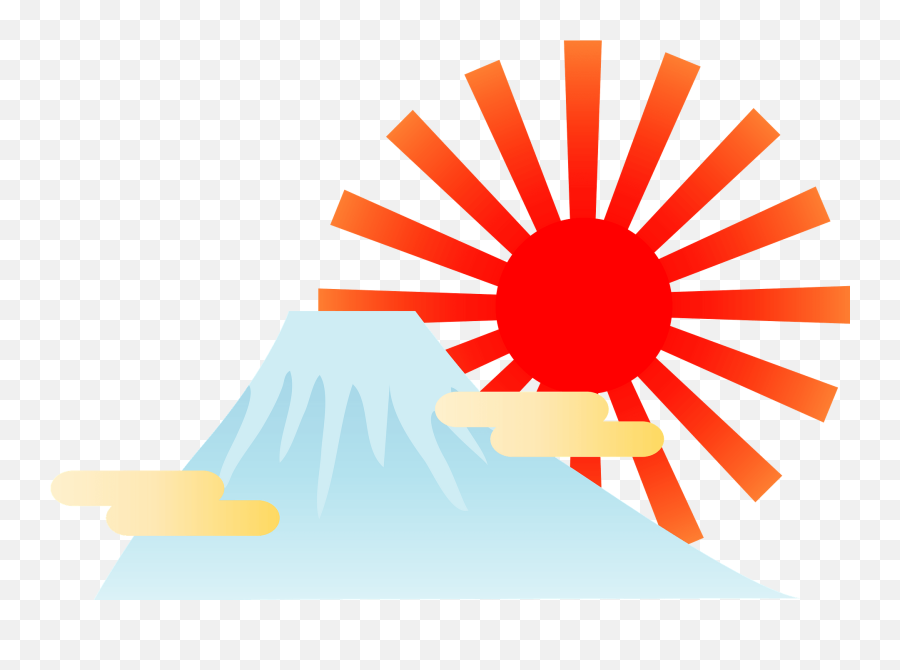 Sunrise Over Mount Fuji Clipart - Brahma Kumaris Full Hd Emoji,Sunrise Emoji