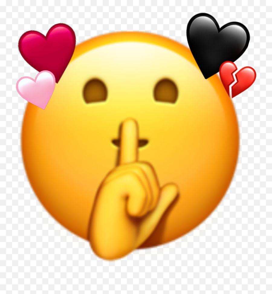 Emoji Secretlove Sticker - Shhh Emoji Png,La Emoji
