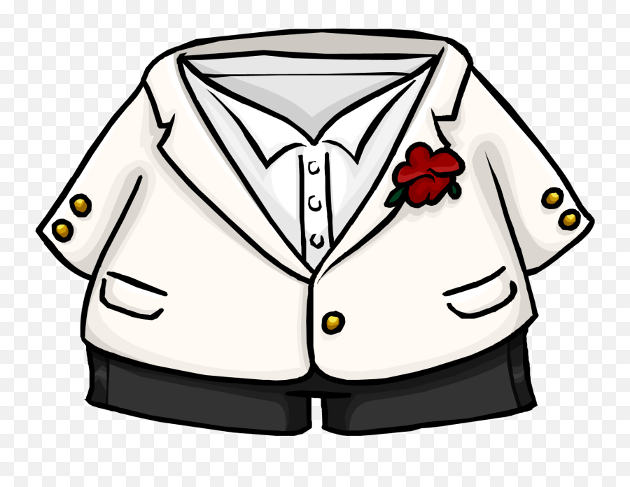 Tuxedo Clipart Png - Club Penguin Tuxedo Transparent Png Club Penguin Tuxedo Emoji,Tuxedo Emoji