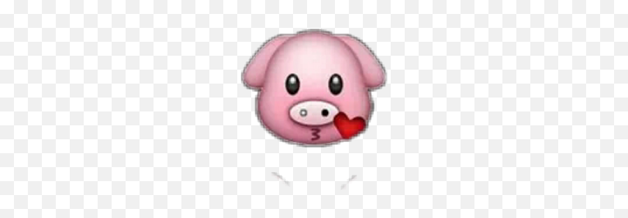 Pig Piggy Cutepig Emoji Emojis Remixit - Cartoon,Piggy Emoticon