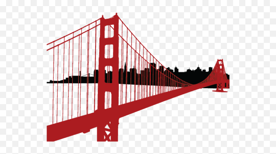 Golden Gate Clipart Transparent - Golden Gate Bridge Emoji,Golden Gate Bridge Emoji