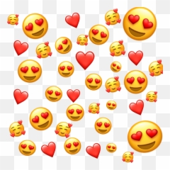 Emojis Love Inlove Background - Picsart Mentahan