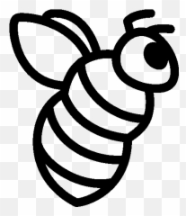 Animals Bumblebee Icon - Bee Png Clipart Black And White Emoji