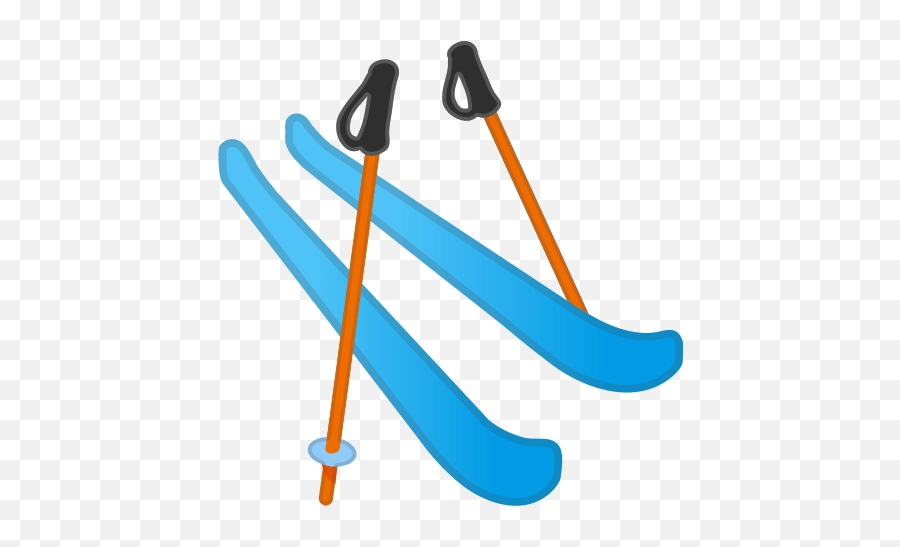 Skis Emoji Meaning With Pictures - Skifahren Emoji,Baseball Bat Emoji