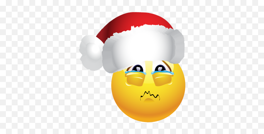 Christmas Pack 1 - Holding Back Tears Emoji,Santa Emoji Png