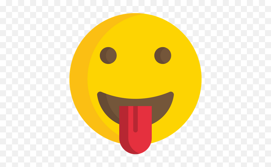 Face With Tongue Emoji Icon Of Flat - Smiley,Smiling Face With Horns Emoji
