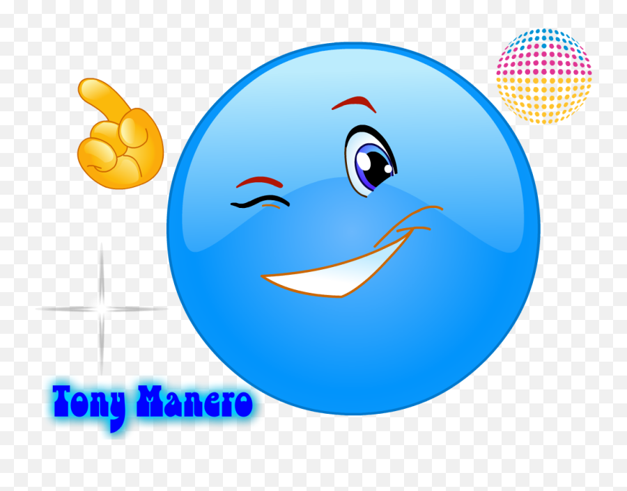 Tony Manero Smiley Face - Smiley Emoji,Fan Emoticon