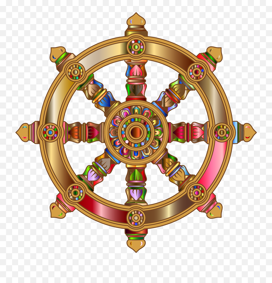 Wheel Of Dharma Hd - Buddhism Wheel Emoji,Wheel Of Dharma Emoji