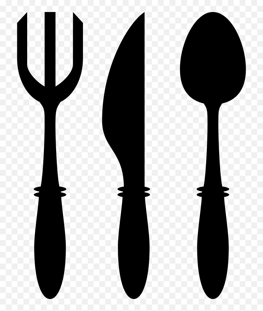 Download Hd Fork Knife And Spoon Utensils Comments - Tenedor Transparent Background Kitchen Utensils Clipart Emoji,Spoon Emoji