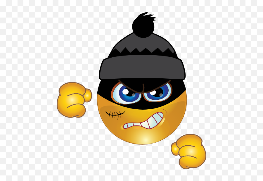 Thief Smiley Emoticon Clipart - Smiley Emoji,Animated Emoticon For Facebook