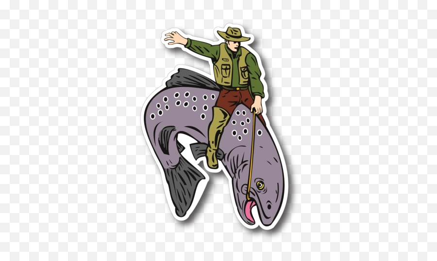 Superior Design - Where To Buy Emoji Stickers Superior Fish Rider,Fisherman Emoji