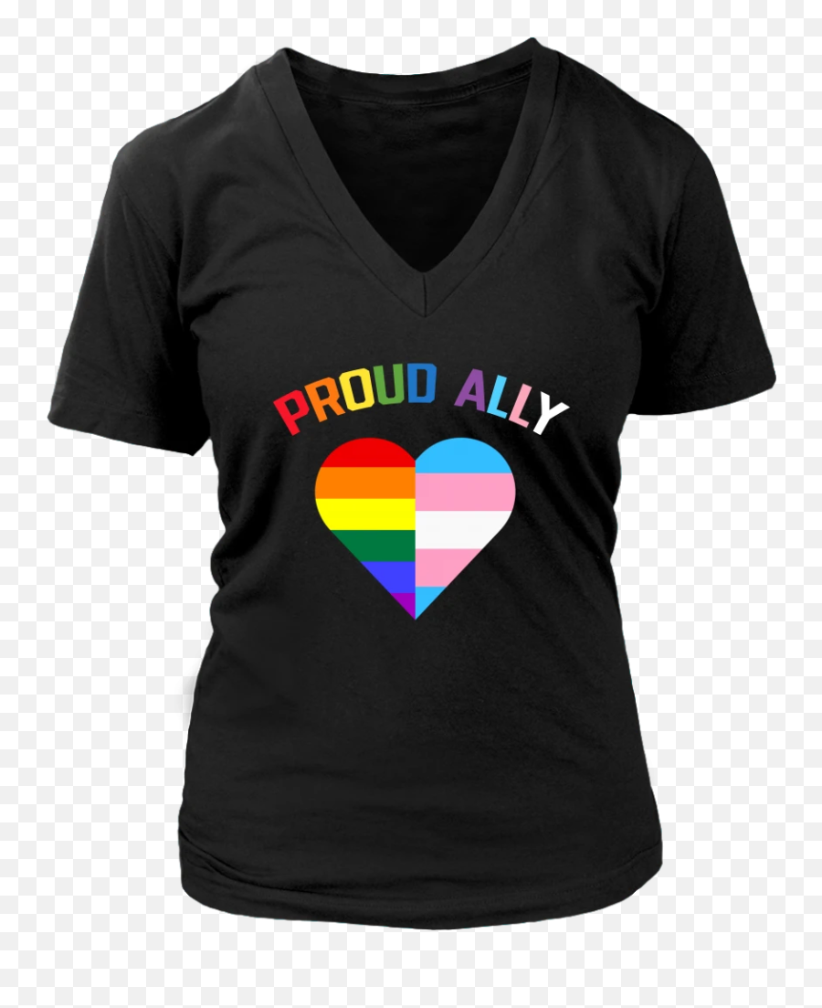 Proud Ally Lgbt Rainbow Heart Pride Month Shirt - Scorpio Quotes On Shirt Emoji,Rainbow Heart Emoji