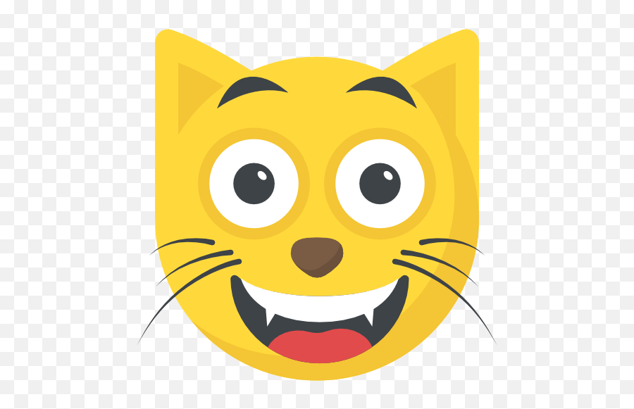 Cat - Happy Emoji,Kitty Emoticon