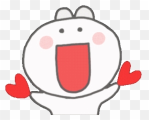 Fast White Sticker - Happy Emoji