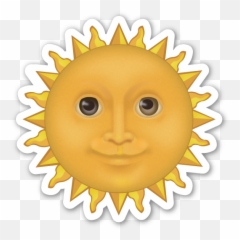 Sun With Face - Transparent Background Sun Emoji,Sun Emoji